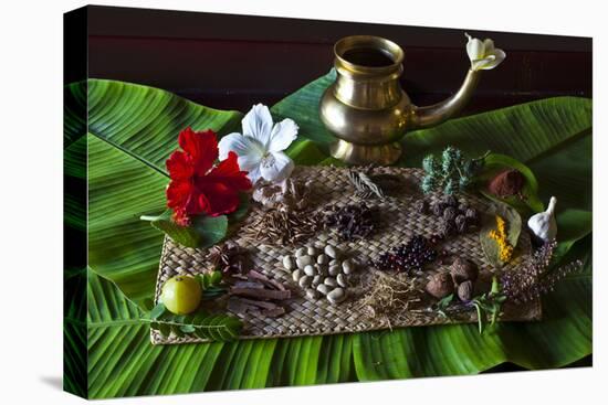 Different Indian Spices on Display at Swaswara, Karnataka, India, Asia-Thomas L-Premier Image Canvas