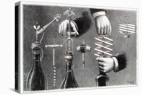 Different Types of Corkscrew, 1893-Louis Poyet-Premier Image Canvas