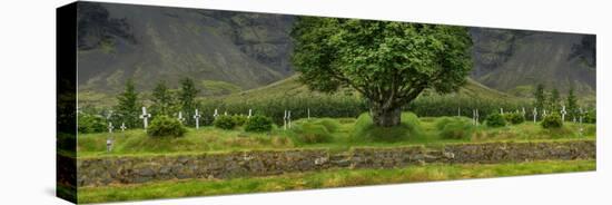 Digital composite of graveyard, Hofskirkja, Iceland-null-Premier Image Canvas