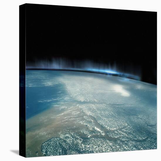 Digital Illustration of Aurora Borealis from Space-Photodisc-Premier Image Canvas