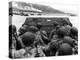 Digitally Restored Vector Photo of American Troops in a Landing Craft-Stocktrek Images-Premier Image Canvas