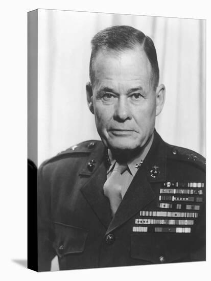 Digitally Restored Vector Portrait of General Lewis Chesty Puller-Stocktrek Images-Premier Image Canvas