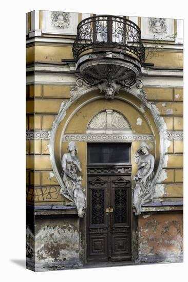 Dilapidated Art Nouveau Building, Riga Latvia-KerinF-Premier Image Canvas