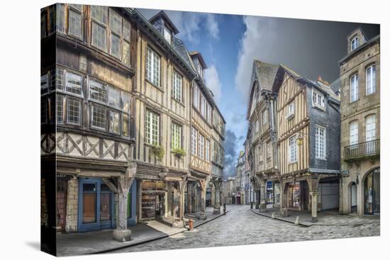 DINAN , place des Merciers.-Philippe Manguin-Premier Image Canvas