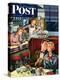 "Diner Engagement" Saturday Evening Post Cover, July 15, 1950-Constantin Alajalov-Premier Image Canvas