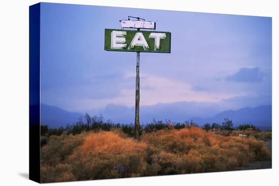 Diner Sign in Mojave Desert-Paul Souders-Premier Image Canvas