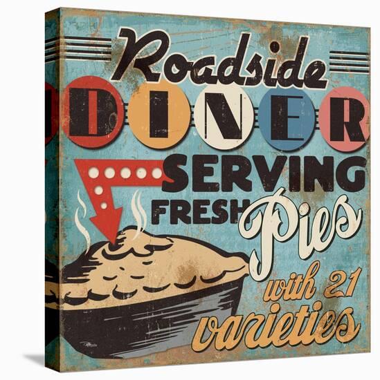 Diners and Drive Ins II-Pela Design-Stretched Canvas