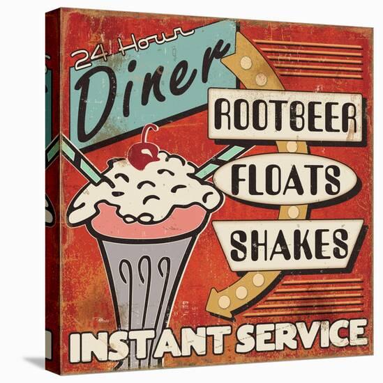 Diners and Drive Ins III-Pela Design-Stretched Canvas