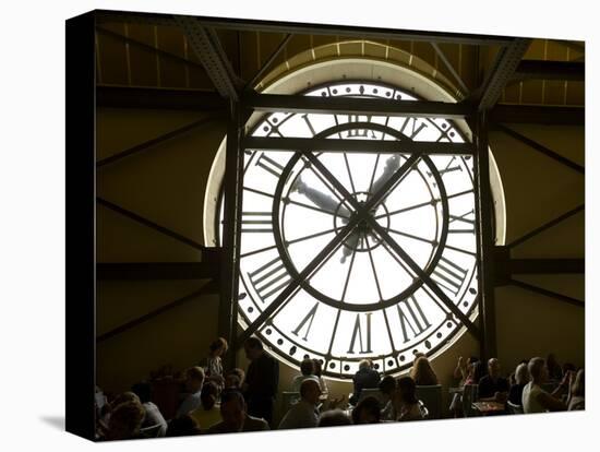 Diners Behind Famous Clocks in the Musee d'Orsay, Paris, France-Jim Zuckerman-Premier Image Canvas