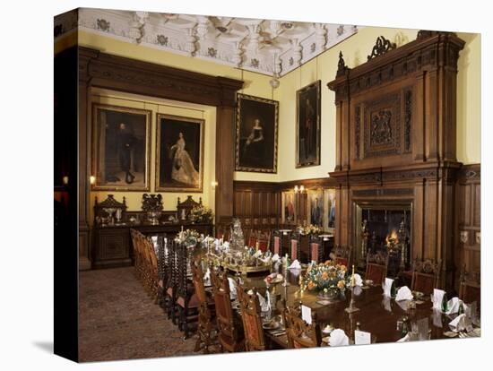 Dining Room Set for Private Dinner, Glamis Castle, Highland Region, Scotland, United Kingdom-Adam Woolfitt-Premier Image Canvas