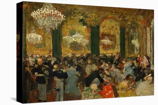 Dinner at the Ball, 1879, after Adolf Von Menzel (1815-1905)-Edgar Degas-Premier Image Canvas