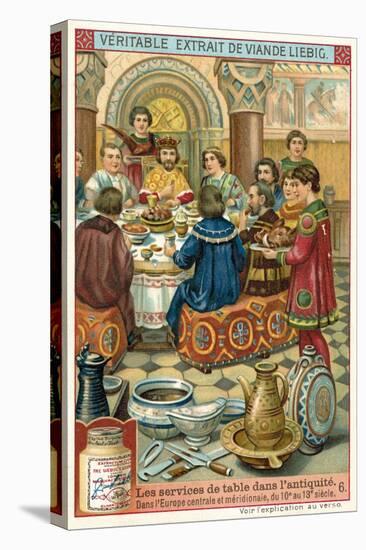Dinner in Central and Southern Europe, 10th-13th Century-null-Premier Image Canvas