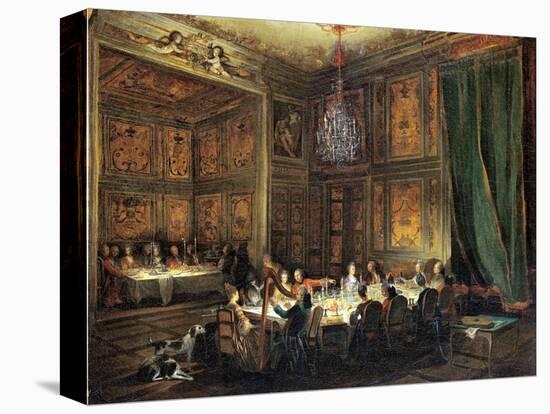 Dinner of the Prince of Conti (1717-76) in the Temple, 1766-Michel Barthélémy Ollivier-Premier Image Canvas