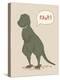 Dino Tyrannosaurus-Designs Sweet Melody-Stretched Canvas