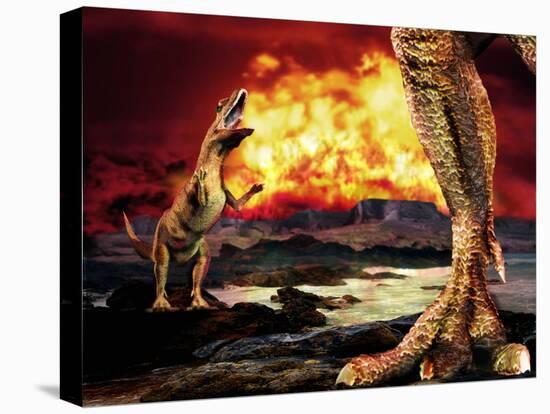 Dinosaur Extinction-Victor Habbick-Premier Image Canvas