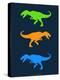 Dinosaur Family 22-NaxArt-Stretched Canvas