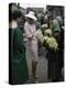 Dior Models in Soviet Union for Officially Sanctioned Fashion Show Visiting Flower Market-null-Premier Image Canvas