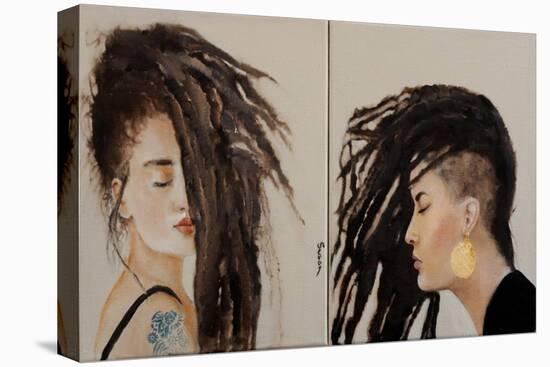 Diptych Two Modern Women-Susan Adams-Premier Image Canvas