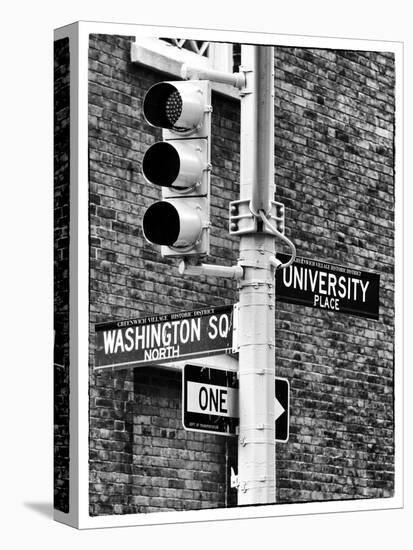 Directional Signs and Traffic Lights, Greenwich Village, Historic District, Manhattan, New York-Philippe Hugonnard-Premier Image Canvas