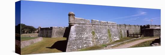 Dirt Road Passing by a Fort, Castillo De San Marcos National Monument, St. Augustine, Florida, USA-null-Premier Image Canvas