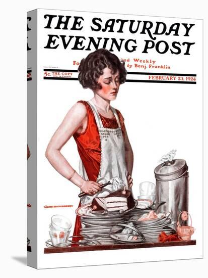 "Dirty Dishes," Saturday Evening Post Cover, February 23, 1924-Walter Beach Humphrey-Premier Image Canvas