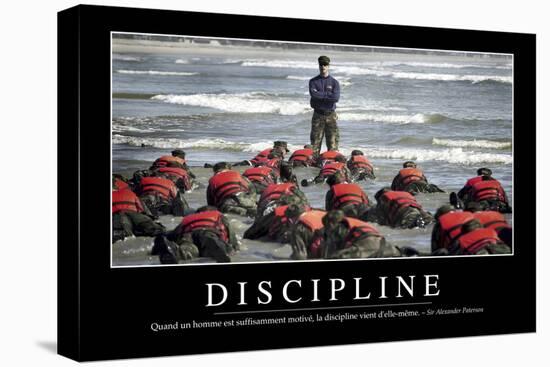 Discipline: Citation Et Affiche D'Inspiration Et Motivation-null-Premier Image Canvas