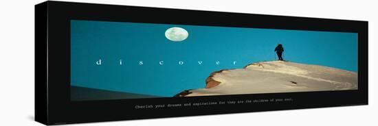 Discover - Ski Moon-unknown unknown-Stretched Canvas