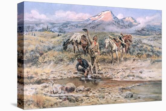 Discovery of Last Chance Gulch Montana-Charles Marion Russell-Premier Image Canvas