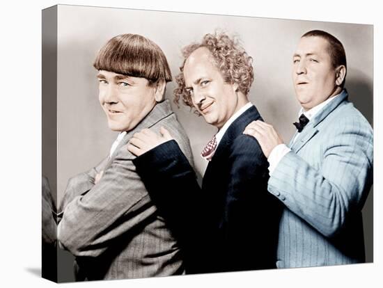 Disorder in the Court, Moe Howard, Larry Fine, Curly Howard, (aka The Three Stooges)-null-Stretched Canvas