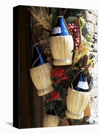 Display of Local Wine for Sale, Siena, Tuscany, Italy-Ruth Tomlinson-Premier Image Canvas