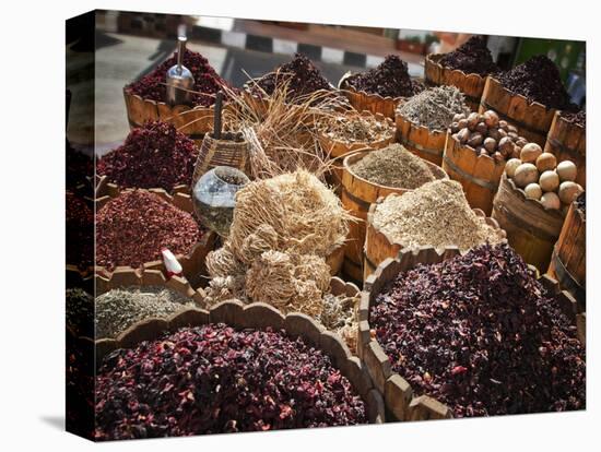 Display of Spices and Herbs in Market, Sharm El Sheikh, Egypt, North Africa, Africa-Adina Tovy-Premier Image Canvas