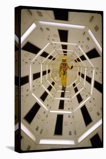 Distance Shot of Actor in Astronaut Suit Walking Through Geometrically Designed Hal Computer Center-Dmitri Kessel-Premier Image Canvas