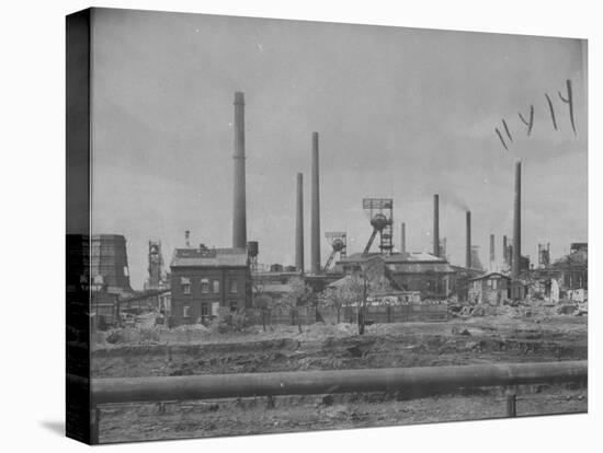 Distant View Showing the Coal Mining Plant-null-Premier Image Canvas