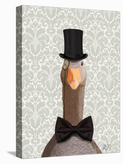 Distinguished Goose-Fab Funky-Stretched Canvas