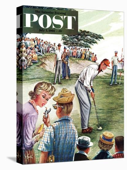 "Distracted Pro Golfer," Saturday Evening Post Cover, July 2, 1960-Constantin Alajalov-Premier Image Canvas