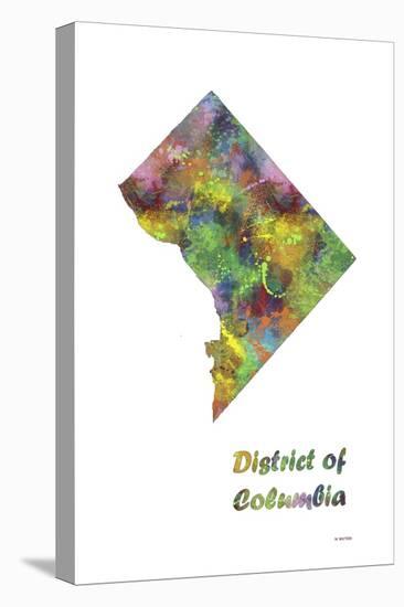 District of Columbia State Map 1-Marlene Watson-Premier Image Canvas