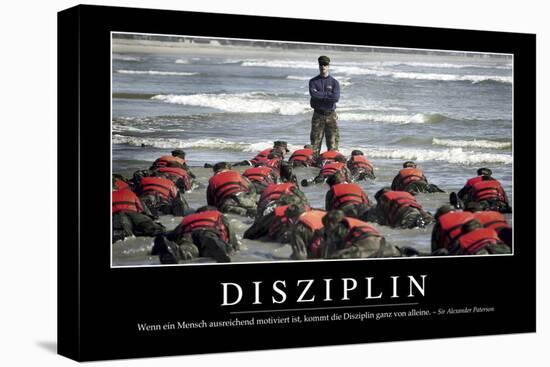Disziplin: Motivationsposter Mit Inspirierendem Zitat-null-Premier Image Canvas