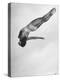 Diver Ann Ross Performing Dive-Gordon Coster-Premier Image Canvas