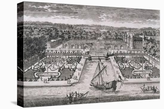Diverses vues de Chantilly : vue et perspective du canal, des jardins et du château-Adam Perelle-Premier Image Canvas