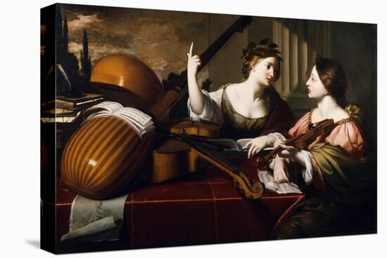 Divine Inspiration of Music, c.1640-Nicolas Regnier-Premier Image Canvas