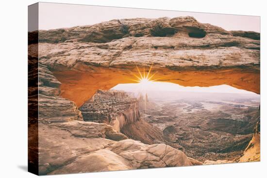 Divine Morning Star at Mesa Arch, Moab, Utah, Canyonlands-Vincent James-Premier Image Canvas