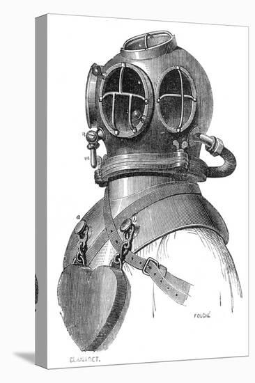 Diving Helmet with Weights Attached-null-Premier Image Canvas