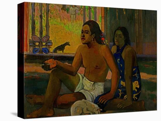 Do Not Work, Tahitians in a Room, 1896-Paul Gauguin-Premier Image Canvas