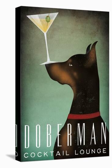 Doberman Martini-Ryan Fowler-Stretched Canvas