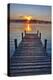 Dock at sunrise-Lisa Engelbrecht-Premier Image Canvas