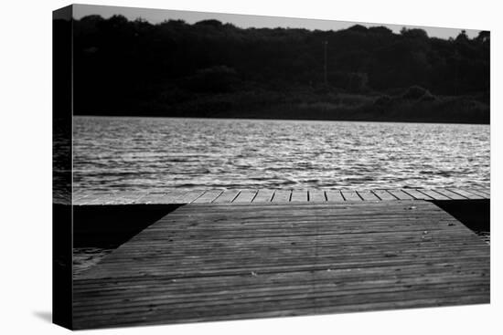 Dock in Montauk NY-null-Stretched Canvas
