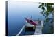 Dock On Bay In New England-Justin Bailie-Premier Image Canvas