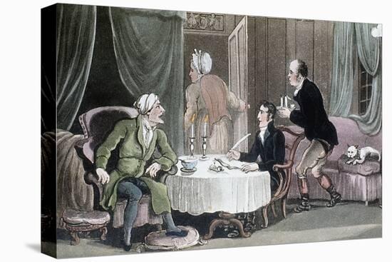 Doctor Syntax Making His Will, C1816-Thomas Rowlandson-Premier Image Canvas