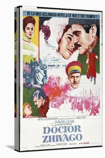 Doctor Zhivago, Spanish Movie Poster, 1965-null-Stretched Canvas