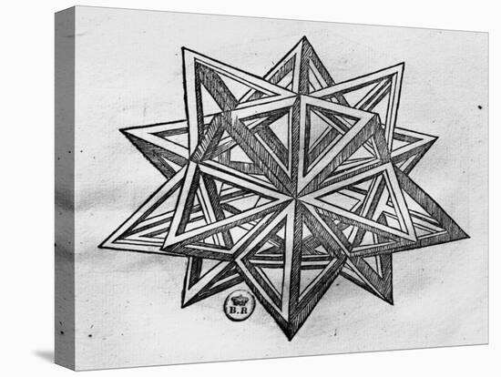 Dodecahedron, from "De Divina Proportione" by Luca Pacioli, Published 1509, Venice-Leonardo da Vinci-Premier Image Canvas